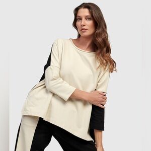 Alembika women’s LENA PULLOVER TOP, CREAM size 3 (10-12)